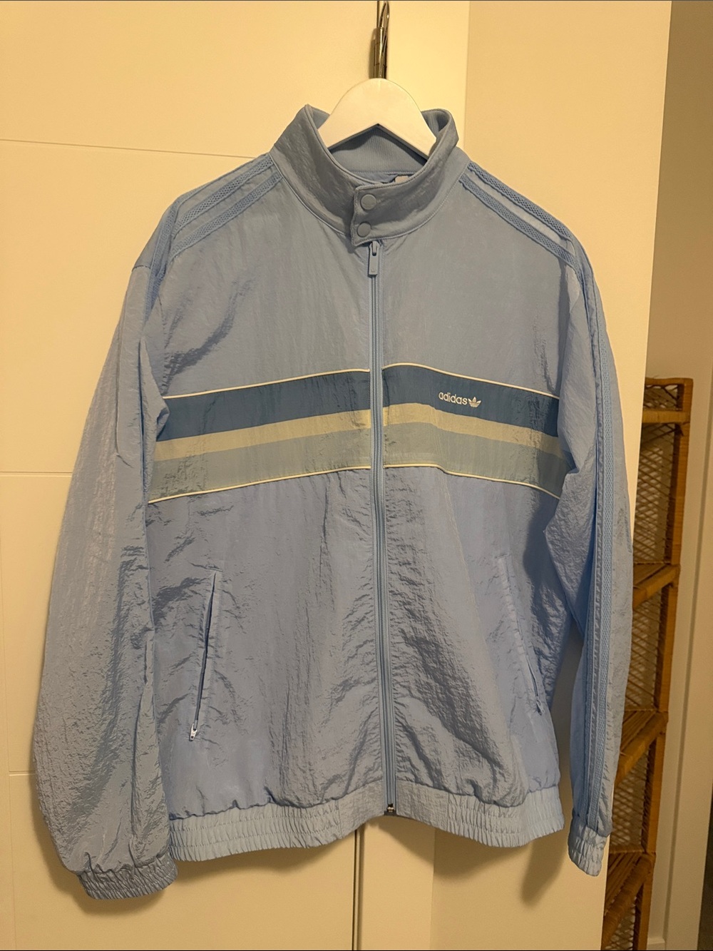adidas Light Blue Windbreaker Jacket & pant